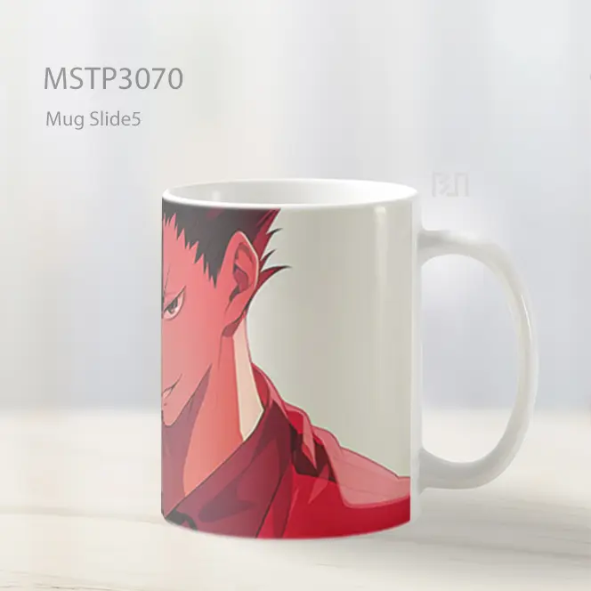 Kuroo Tetsurou Senyum Licik Nuansa Merah Mug MSTP3070 - All-side / Desain