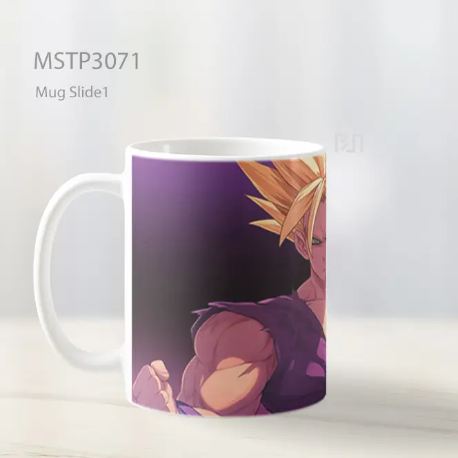 Son Gohan Siap Bertarung Latar Ungu Mug MSTP3071 - All-side / Desain