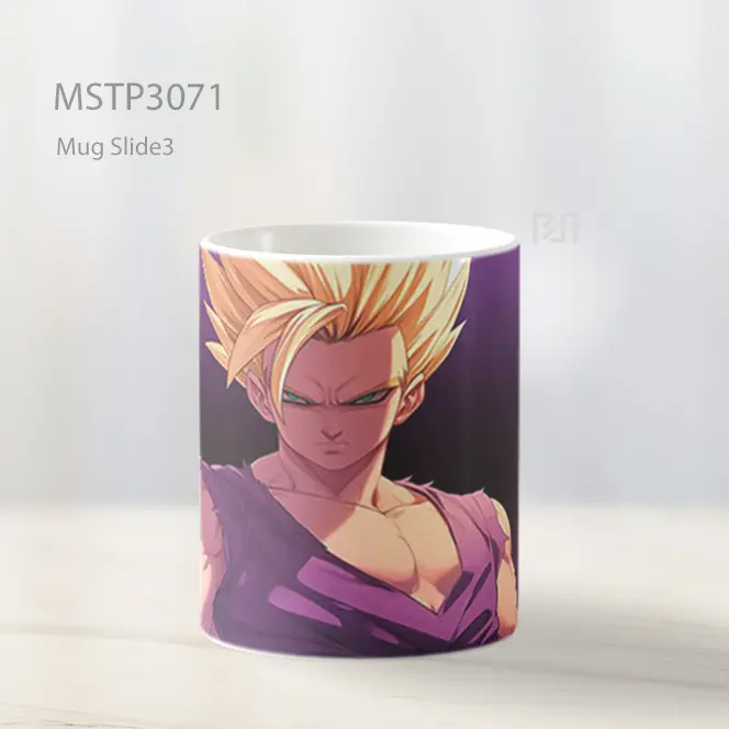 Son Gohan Siap Bertarung Latar Ungu Mug MSTP3071 - All-side / Desain
