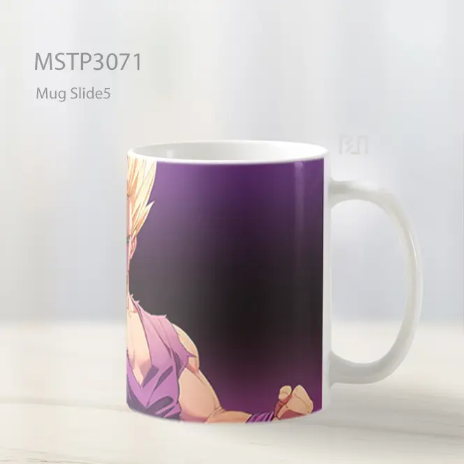 Son Gohan Siap Bertarung Latar Ungu Mug MSTP3071 - All-side / Desain