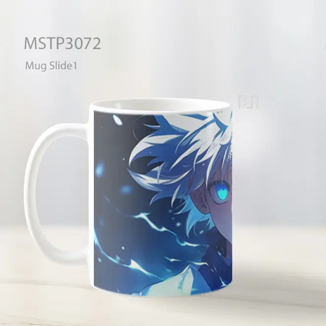 Killua Zoldyck Aura Petir Biru Mug MSTP3072 - All-side / Desain
