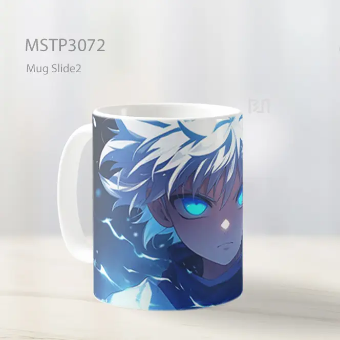 Killua Zoldyck Aura Petir Biru Mug MSTP3072 - All-side / Desain