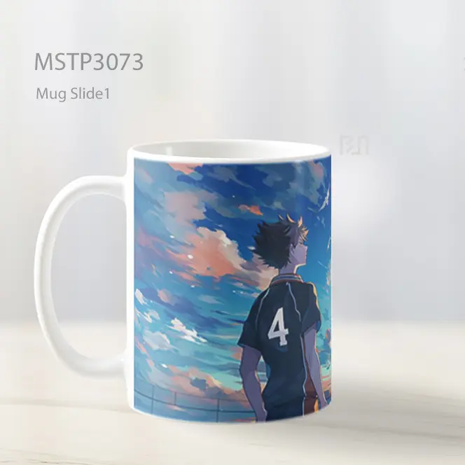 Striker Nomor Empat Di Langit Senja Mug MSTP3073 - All-side / Desain