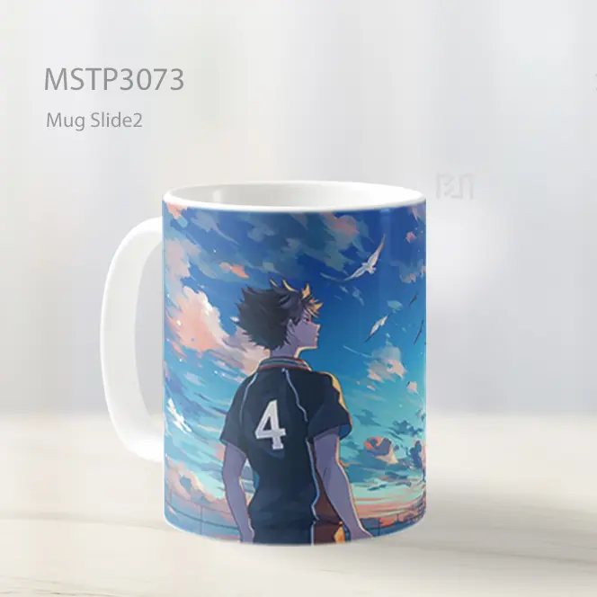 Striker Nomor Empat Di Langit Senja Mug MSTP3073 - All-side / Desain