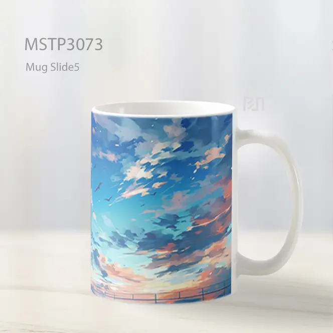 Striker Nomor Empat Di Langit Senja Mug MSTP3073 - All-side / Desain