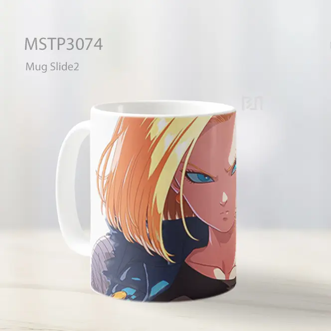Android 18 Tatapan Dingin Ikonik Mug MSTP3074 - All-side / Desain