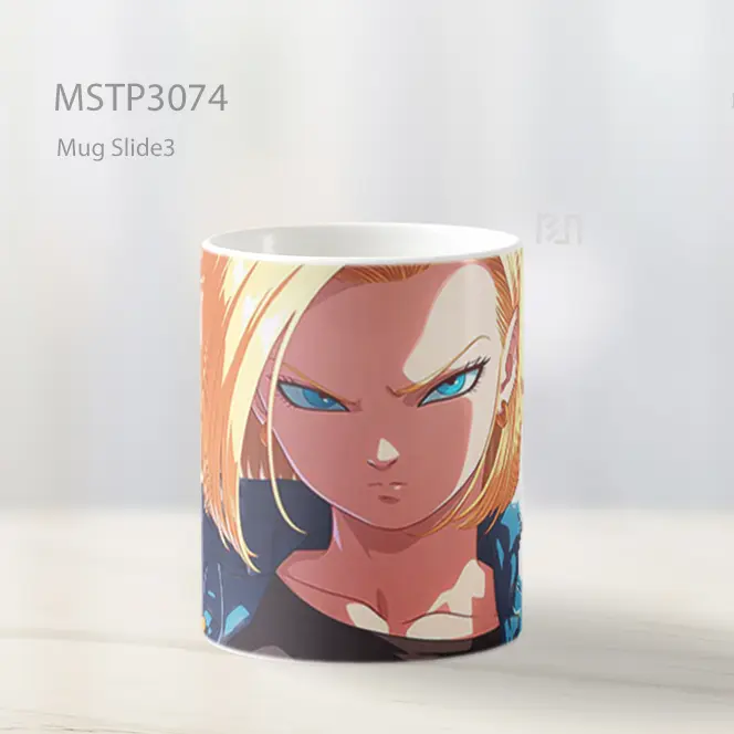 Android 18 Tatapan Dingin Ikonik Mug MSTP3074 - All-side / Desain