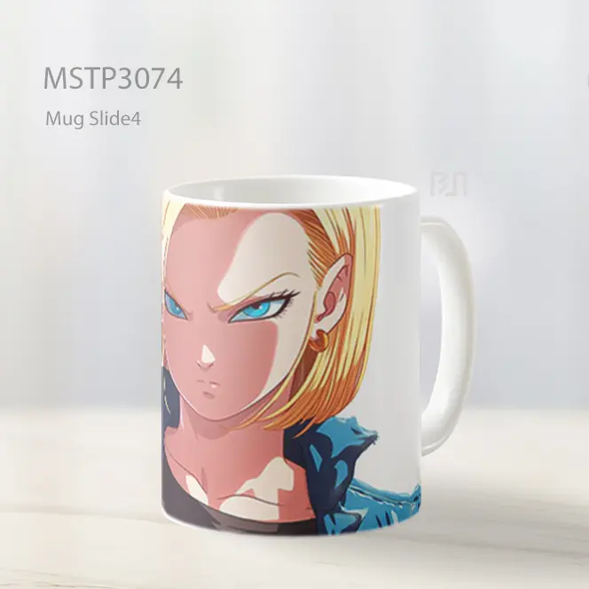 Android 18 Tatapan Dingin Ikonik Mug MSTP3074