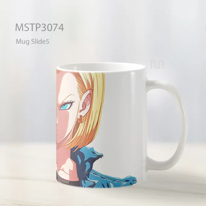 Android 18 Tatapan Dingin Ikonik Mug MSTP3074 - All-side / Desain