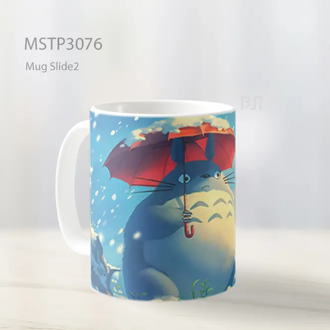 Winter Totoro Payung Merah Mug MSTP3076 - All-side / Desain