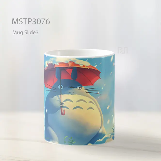 Winter Totoro Payung Merah Mug MSTP3076 - All-side / Desain