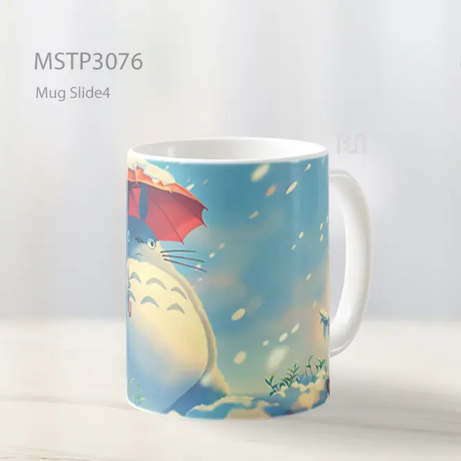 Winter Totoro Payung Merah Mug MSTP3076