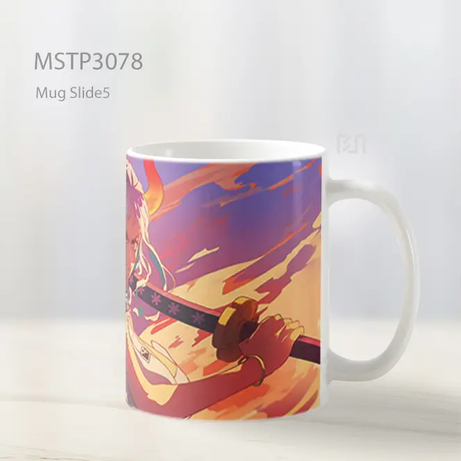Yamato One Piece Pedang Api Mug MSTP3078 - All-side / Desain
