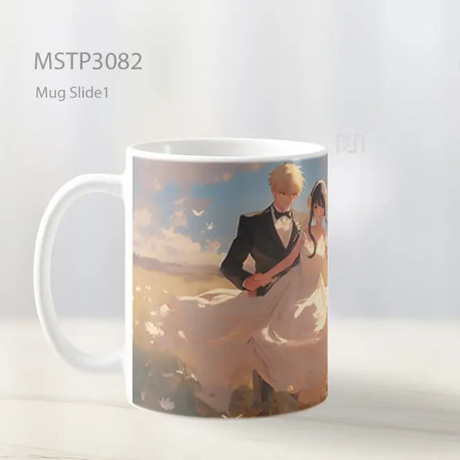 Yor And Loid Spy X Family Pernikahan Di Padang Mug MSTP3082 - All-side / Desain