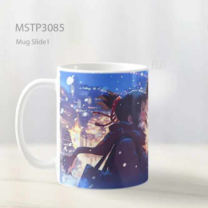 Your Name Romantis Winter Couple Ultrawide Mug MSTP3085 - All-side / Desain