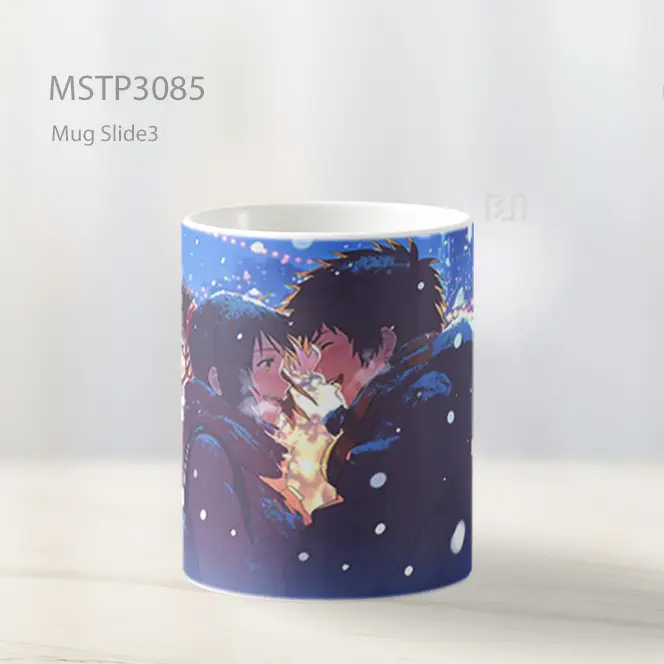 Your Name Romantis Winter Couple Ultrawide Mug MSTP3085 - All-side / Desain