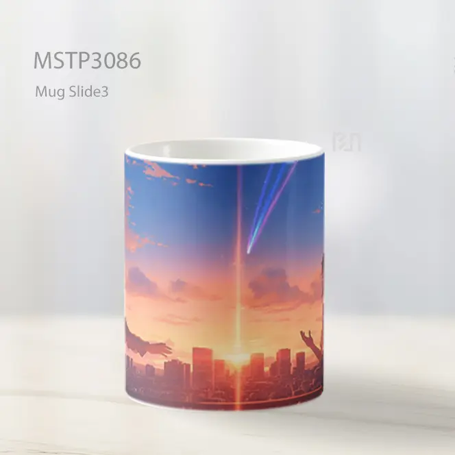 Your Name Sunset Skyline Mug MSTP3086 - All-side / Desain