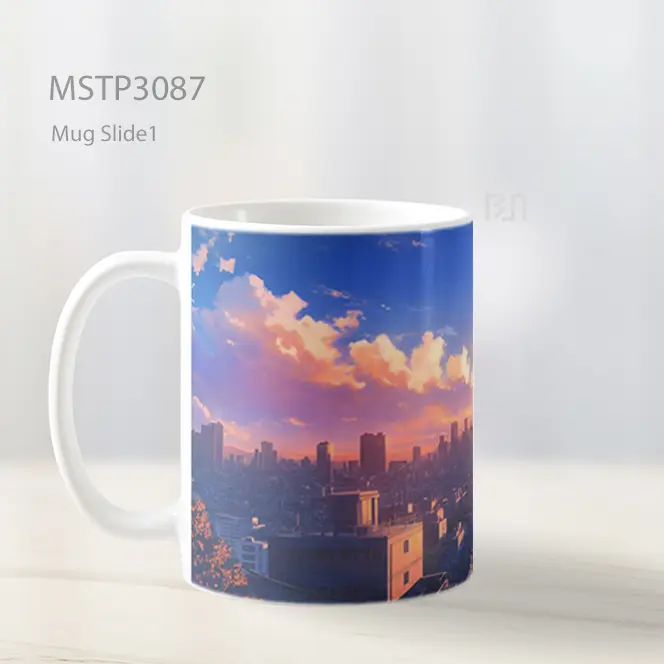 Your Name Tokyo Skyline Mug MSTP3087 - All-side / Desain
