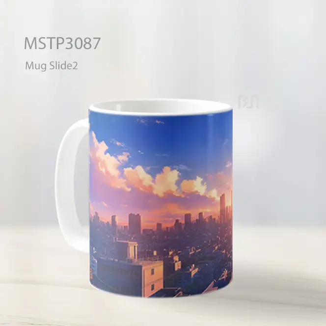 Your Name Tokyo Skyline Mug MSTP3087 - All-side / Desain