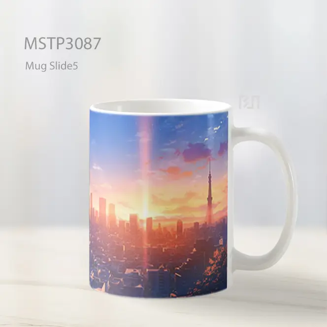 Your Name Tokyo Skyline Mug MSTP3087 - All-side / Desain