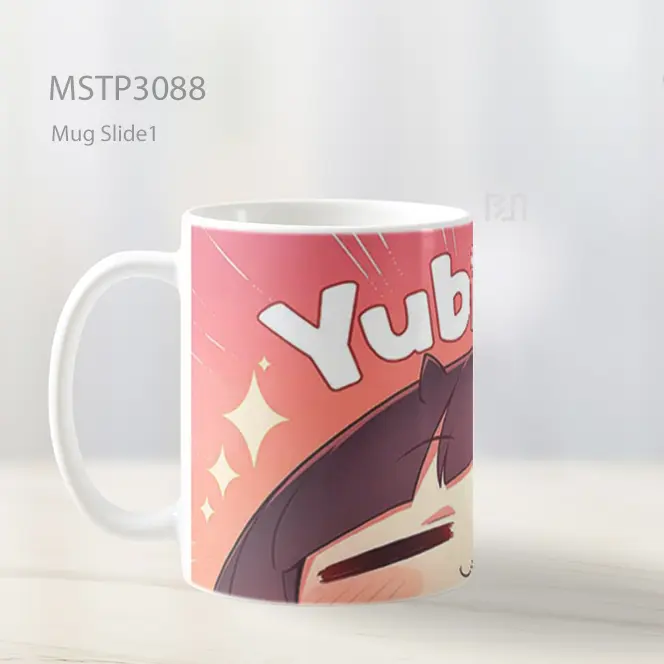 Yubi Yubi Wajah Imut Anime Mug MSTP3088 - All-side / Desain