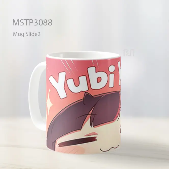 Yubi Yubi Wajah Imut Anime Mug MSTP3088 - All-side / Desain