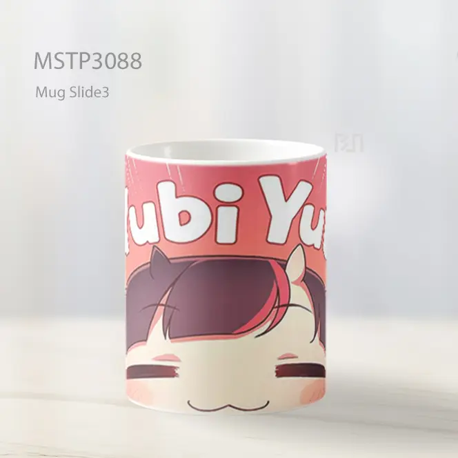Yubi Yubi Wajah Imut Anime Mug MSTP3088 - All-side / Desain