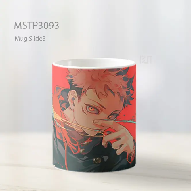 Yuji Itadori Jujutsu Kaisen Latar Merah Epik Mug MSTP3093 - All-side / Desain