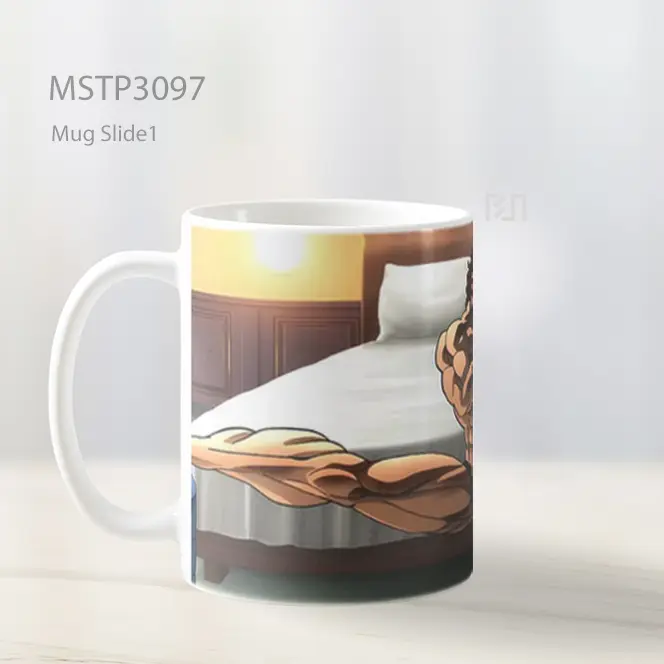Yujiro Hanma Split Baki Anime Mug MSTP3097 - All-side / Desain