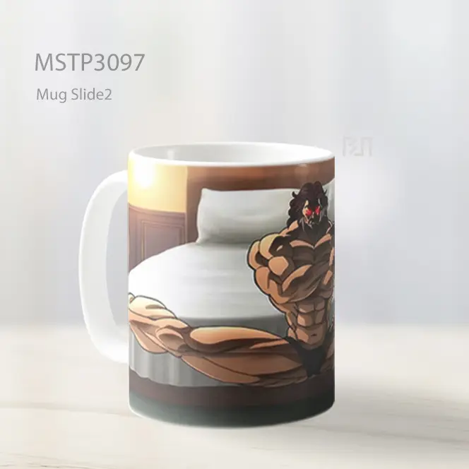 Yujiro Hanma Split Baki Anime Mug MSTP3097 - All-side / Desain