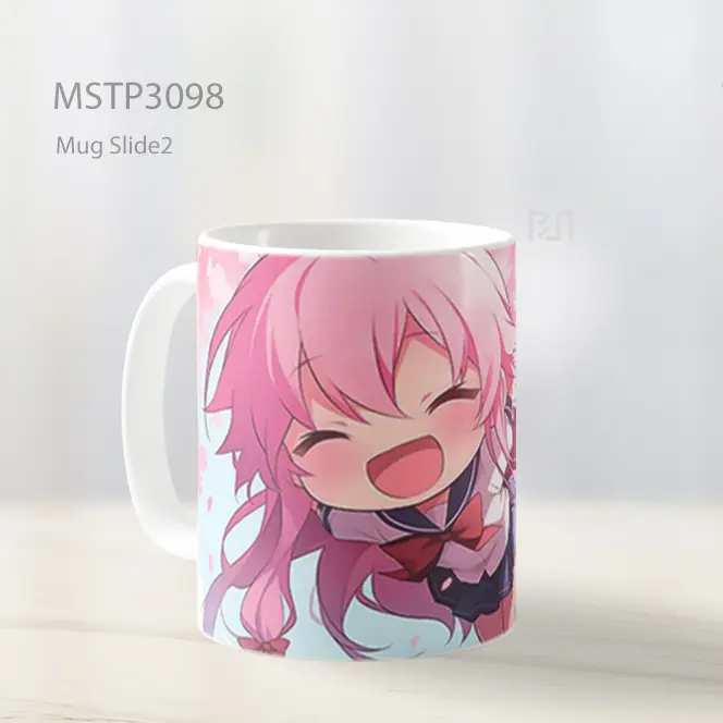 Yuno Gasai Chibi Anime Lucu Mug MSTP3098 - All-side / Desain