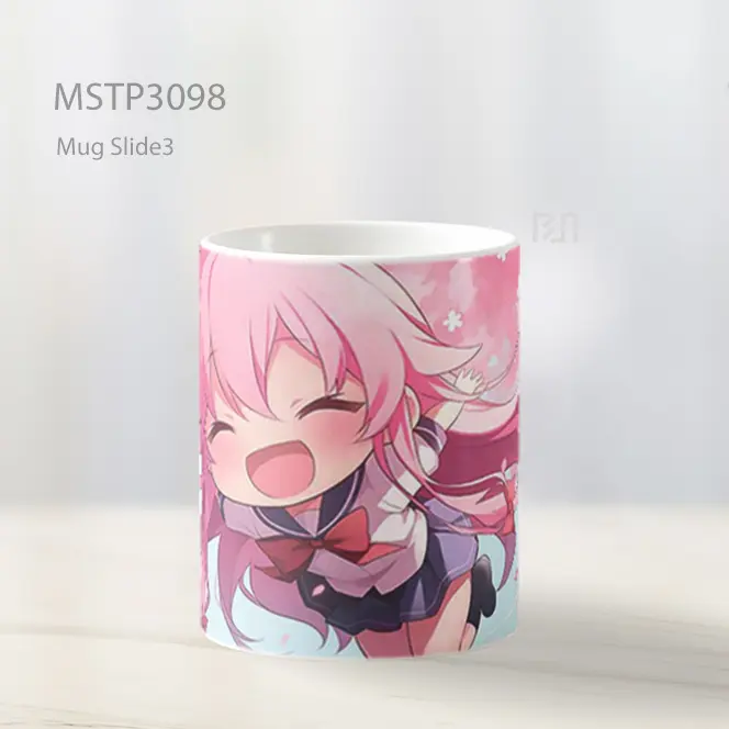 Yuno Gasai Chibi Anime Lucu Mug MSTP3098 - All-side / Desain