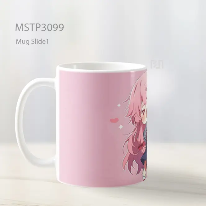 Yuno Gasai Chibi Ceria Mirai Nikki Mug MSTP3099 - All-side / Desain
