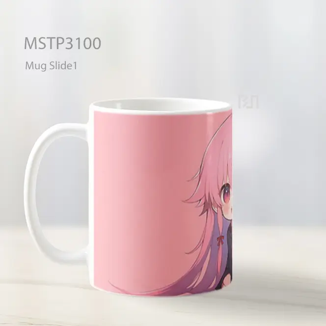 Yuno Gasai Chibi Stylized Mug MSTP3100 - All-side / Desain