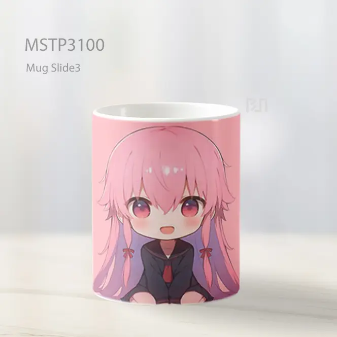 Yuno Gasai Chibi Stylized Mug MSTP3100 - All-side / Desain