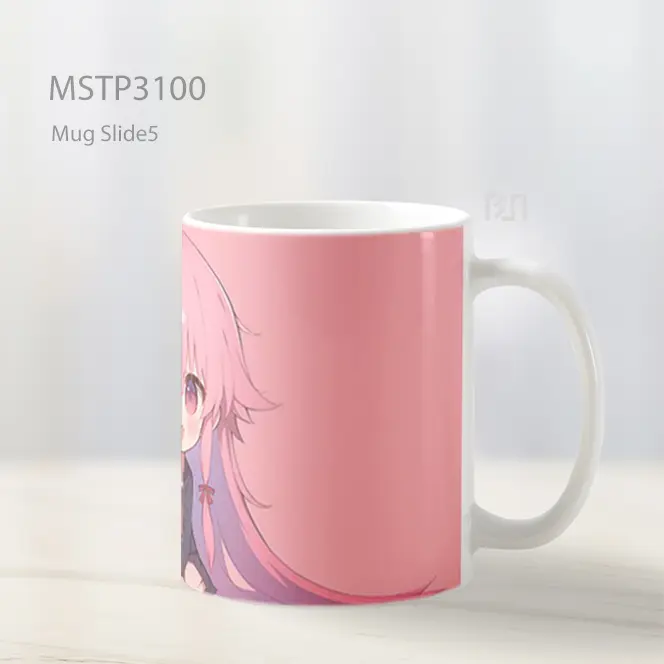 Yuno Gasai Chibi Stylized Mug MSTP3100 - All-side / Desain