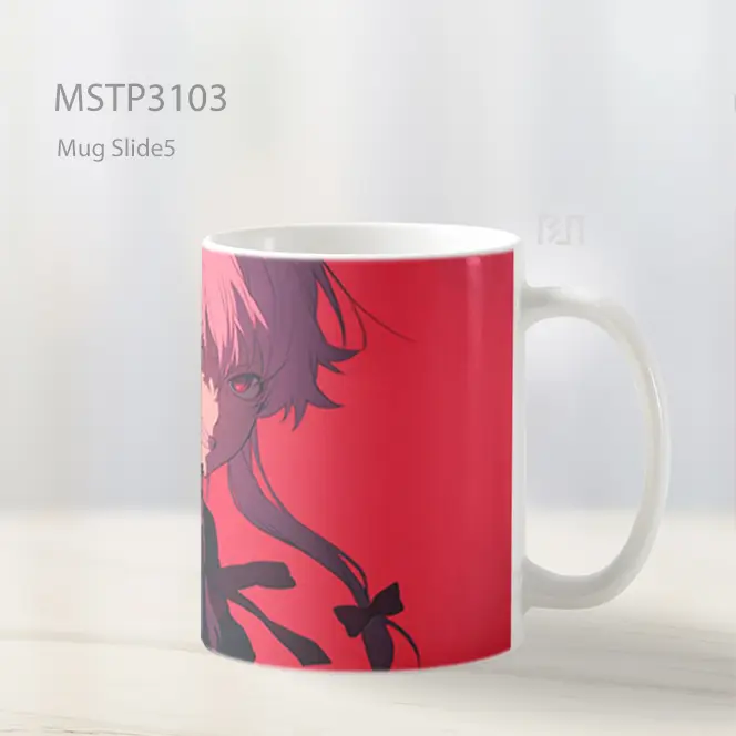 Yuno Gasai Mirai Nikki Pandangan Intens Mug MSTP3103 - All-side / Desain