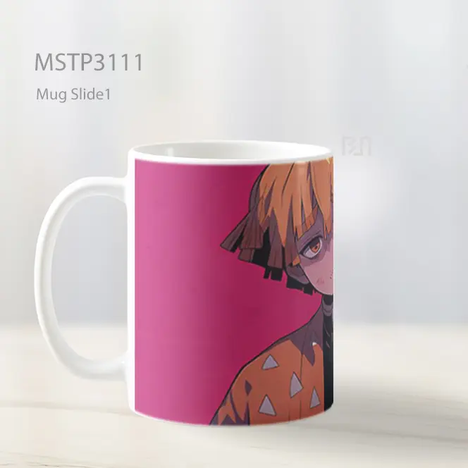 Zenitsu Agatsuma Dengan Ekspresi Gelisah Mug MSTP3111 - All-side / Desain
