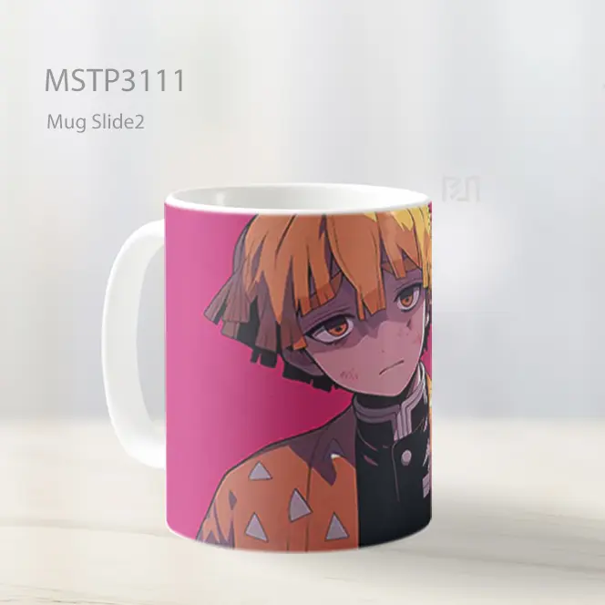 Zenitsu Agatsuma Dengan Ekspresi Gelisah Mug MSTP3111 - All-side / Desain