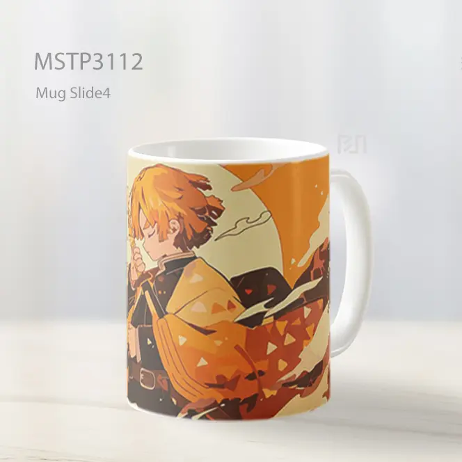 Zenitsu Agatsuma Estetika Oranye Mug MSTP3112