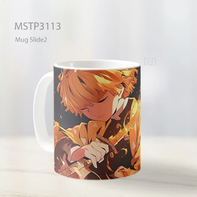 Zenitsu Agatsuma Kny Anime Mug MSTP3113 - All-side / Desain