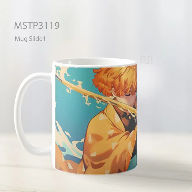 Zenitsu Demon Slayer Sword Scene Mug MSTP3119 - All-side / Desain