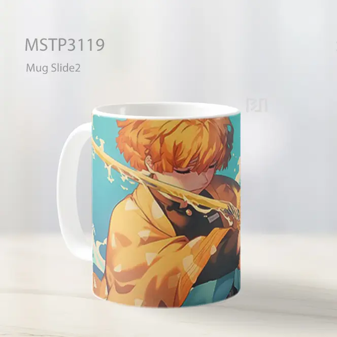 Zenitsu Demon Slayer Sword Scene Mug MSTP3119 - All-side / Desain