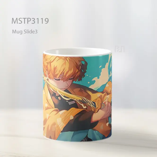 Zenitsu Demon Slayer Sword Scene Mug MSTP3119 - All-side / Desain