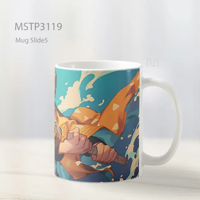 Zenitsu Demon Slayer Sword Scene Mug MSTP3119 - All-side / Desain