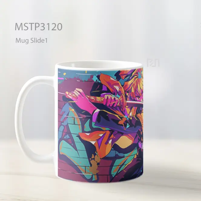 Zenitsu Demon Slayer Teknik Petir Grafiti Mug MSTP3120 - All-side / Desain