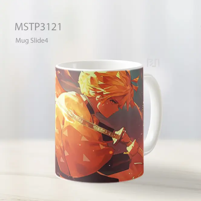 Zenitsu Demon Slayer Tepukan Petir Mug MSTP3121
