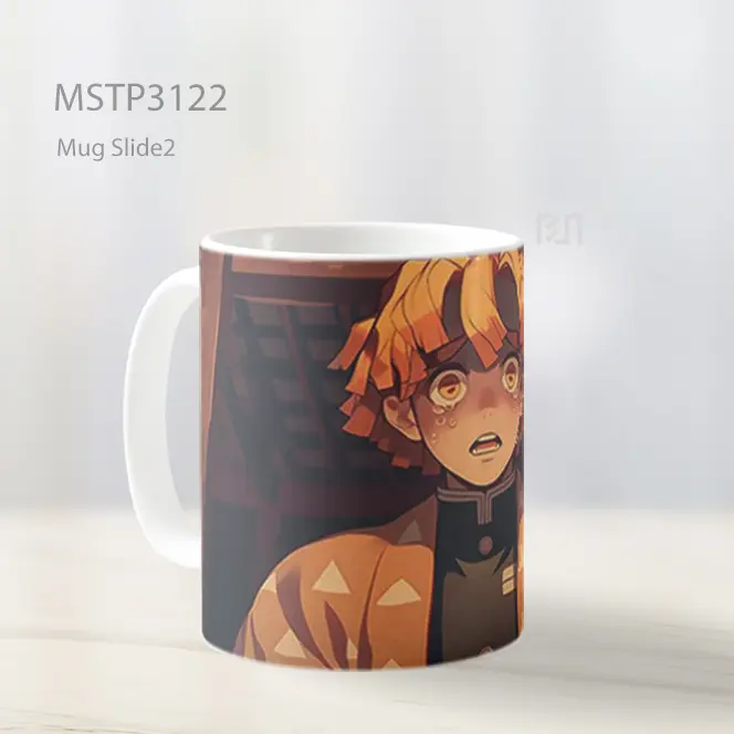 Zenitsu Ekspresi Takut Mug MSTP3122 - All-side / Desain