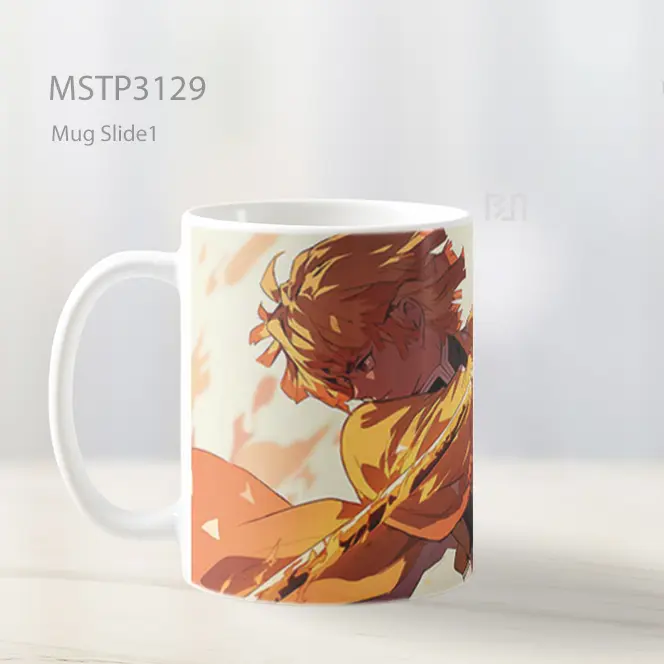 Zenitsu Tebasan Pedang Api Demon Slayer Mug MSTP3129 - All-side / Desain