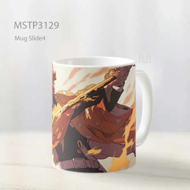 Zenitsu Tebasan Pedang Api Demon Slayer Mug MSTP3129